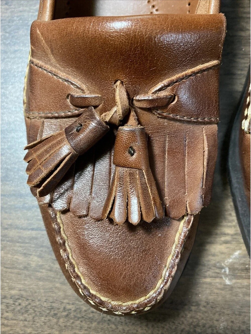 Men’s Johnston & Murphy Kaplan Saddle Tan 25-6203 Size 11.5M